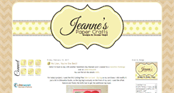 Desktop Screenshot of jeannespapercrafts.com